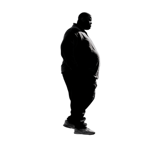 Obese Male Silhouette Vinyl Car Decal Sticker – Waterproof & UV-Resistant 3.4133333333333336"