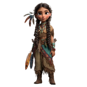 Tribal Girl Render Vinyl Car Decal Sticker – Waterproof & UV-Resistant 3.4133333333333336"