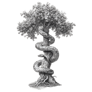 Tree Serpent Vinyl Car Decal Sticker – Waterproof & UV-Resistant 3.4133333333333336"