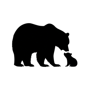 Bear With Baby Vinyl Car Decal Sticker – Waterproof & UV-Resistant 3.4133333333333336" Bear With Baby Vinyl Car Decal Sticker – Waterproof & UV-Resistant 3.4133333333333336"
