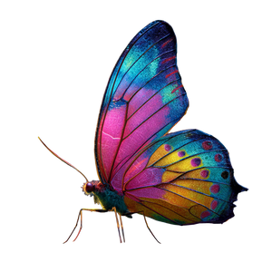 Colorful Flying Butterfly V2 Vinyl Car Decal Sticker – Waterproof & UV-Resistant 3.4133333333333336"