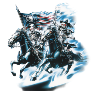 Skeletal Bikers Vinyl Car Decal Sticker – Waterproof & UV-Resistant 6.826666666666667"