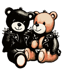 Biker Teddy Bears V3 Vinyl Car Decal Sticker – Waterproof & UV-Resistant 8.0"