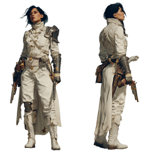 Steampunk Warrior Woman V2 Vinyl Car Decal Sticker – Waterproof & UV-Resistant 6.826666666666667"