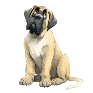 Adorable Mastiff Dog Vinyl Car Decal Sticker – Waterproof & UV-Resistant 6.826666666666667"