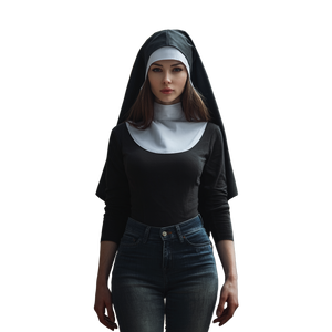 Religious Woman Portrait Vinyl Car Decal Sticker – Waterproof & UV-Resistant 3.4133333333333336"