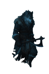 Anthro Wolf Warrior Vinyl Car Decal Sticker – Waterproof & UV-Resistant 8.96"