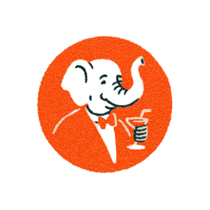 Elephant In Bowtie Vinyl Car Decal Sticker – Waterproof & UV-Resistant 3.4133333333333336"