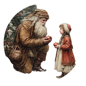 Santa Giving Apple Vinyl Car Decal Sticker – Waterproof & UV-Resistant 3.4133333333333336" Santa Giving Apple Vinyl Car Decal Sticker – Waterproof & UV-Resistant 3.4133333333333336"