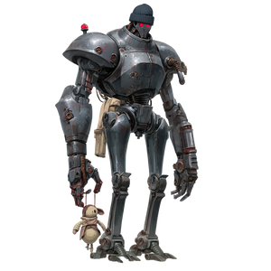 Steampunk Police Robot Vinyl Car Decal Sticker – Waterproof & UV-Resistant 6.826666666666667"