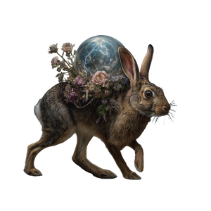 Storm Orb Rabbit Vinyl Car Decal Sticker – Waterproof & UV-Resistant 6.826666666666667"