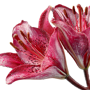 Lily Flowers Vinyl Car Decal Sticker – Waterproof & UV-Resistant 3.4133333333333336"
