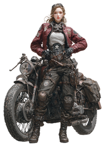 Magical Biker Elf Vinyl Car Decal Sticker – Waterproof & UV-Resistant 4.32"