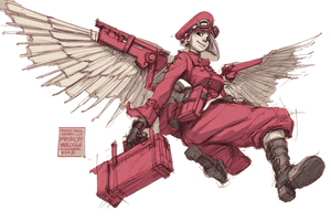 Dieselpunk Soldier V2 Vinyl Car Decal Sticker – Waterproof & UV-Resistant 2.986666666666667"