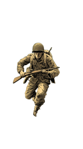 Ww2 Soldier Charge Vinyl Car Decal Sticker – Waterproof & UV-Resistant 4.8533333333333335"