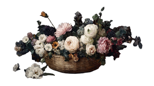 Basket Of Flowers V2 Vinyl Car Decal Sticker – Waterproof & UV-Resistant 5.4