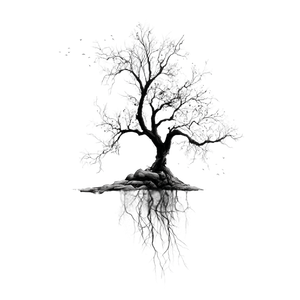 Poison Tree Silhouette Vinyl Car Decal Sticker – Waterproof & UV-Resistant 6.826666666666667"