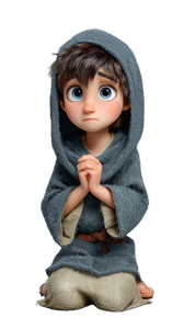 Biblical Boy Animation Vinyl Car Decal Sticker – Waterproof & UV-Resistant 9.706666666666667"