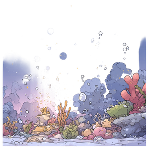 Underwater Coral Reef V2 Vinyl Car Decal Sticker – Waterproof & UV-Resistant 3.4133333333333336"
