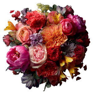 Expanded Flower Bouquet Vinyl Car Decal Sticker – Waterproof & UV-Resistant 3.4133333333333336"