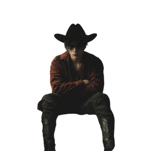 Emo Cowboy Drama Vinyl Car Decal Sticker – Waterproof & UV-Resistant 3.4133333333333336"