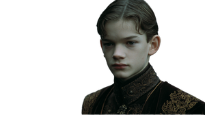 Aristocratic Boy Portrait Vinyl Car Decal Sticker – Waterproof & UV-Resistant 5.4