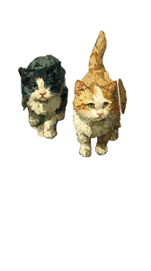 Fluffy Kittens Meadow Vinyl Car Decal Sticker – Waterproof & UV-Resistant 9.706666666666667"