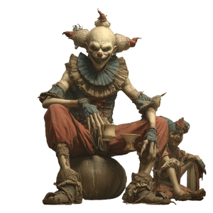 Demonic Circus Clown Vinyl Car Decal Sticker – Waterproof & UV-Resistant 3.4133333333333336"