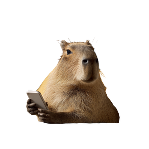 Capybara On Sofa Vinyl Car Decal Sticker – Waterproof & UV-Resistant 6.826666666666667"