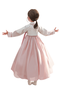 Elegant Hanbok Silhouette Vinyl Car Decal Sticker – Waterproof & UV-Resistant 8.96"