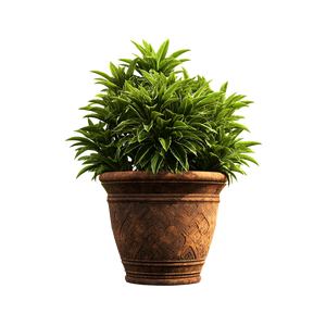 Decorative Potted Plant Vinyl Car Decal Sticker – Waterproof & UV-Resistant 3.4133333333333336"