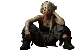 Punk Beauty V2 Vinyl Car Decal Sticker – Waterproof & UV-Resistant 2.986666666666667"