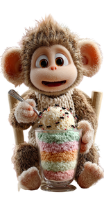 Cute Baby Monkey V4 Vinyl Car Decal Sticker – Waterproof & UV-Resistant 10.2