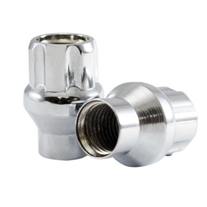 Coyote Short Shank Lug Nut | Carbon Steel, Chrome Plated, Box Of 100 | Aggressive Off-Road Look, Highly Rust Resistant