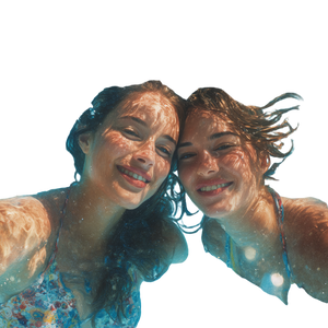 Friends Swimming Vinyl Car Decal Sticker – Waterproof & UV-Resistant 3.4133333333333336" Friends Swimming Vinyl Car Decal Sticker – Waterproof & UV-Resistant 3.4133333333333336"