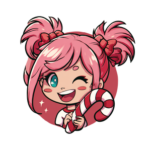 Mischievous Candy Girl Vinyl Car Decal Sticker – Waterproof & UV-Resistant 3.4133333333333336" Mischievous Candy Girl Vinyl Car Decal Sticker – Waterproof & UV-Resistant 3.4133333333333336"