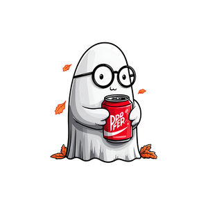 Cartoon Ghost Drinking V2 Vinyl Car Decal Sticker – Waterproof & UV-Resistant 3.4133333333333336"