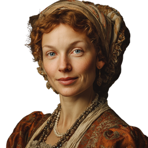 16Th Century Woman Vinyl Car Decal Sticker – Waterproof & UV-Resistant 3.4133333333333336"