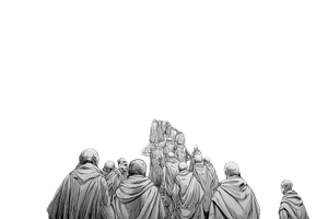 Fleeing Roman Senators Vinyl Car Decal Sticker – Waterproof & UV-Resistant 2.986666666666667"