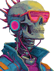 Cyberpunk Skeleton V5 Vinyl Car Decal Sticker – Waterproof & UV-Resistant 8.213333333333333" Cyberpunk Skeleton V5 Vinyl Car Decal Sticker – Waterproof & UV-Resistant 8.213333333333333"