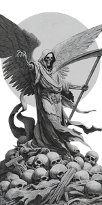 Grim Reaper Portrait V21 Vinyl Car Decal Sticker – Waterproof & UV-Resistant 5.12"