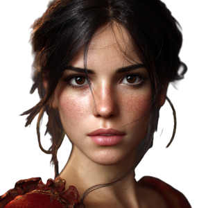 Spanish Female Face Vinyl Car Decal Sticker – Waterproof & UV-Resistant 6.826666666666667"