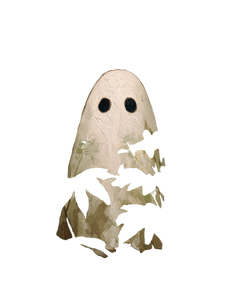Ghostly Cartoon Portrait V2 Vinyl Car Decal Sticker – Waterproof & UV-Resistant 8.0"
