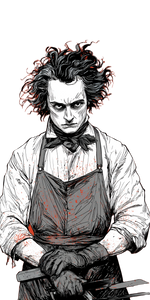 Sweeney Todd Vinyl Car Decal Sticker – Waterproof & UV-Resistant 10.2