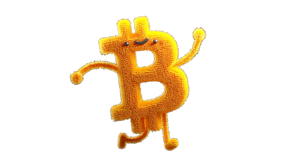 Dancing Bitcoin Vinyl Car Decal Sticker – Waterproof & UV-Resistant 2.72"