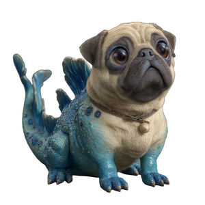 Pug Mosasaur Hybrid Vinyl Car Decal Sticker – Waterproof & UV-Resistant 3.4133333333333336" Pug Mosasaur Hybrid Vinyl Car Decal Sticker – Waterproof & UV-Resistant 3.4133333333333336"