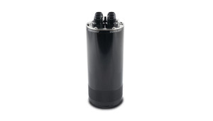 Vibrant Performance Catch Can | 4-Port Recirculation, Anodized Black Aluminum, Large Capacity