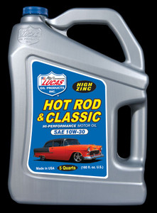 Lucas Oil Synthetic Blend SAE 10W30 | High Performance Racing Oil | 5 Quart Jug