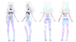 Futuristic Masked Girl V3 Vinyl Car Decal Sticker – Waterproof & UV-Resistant 2.72"
