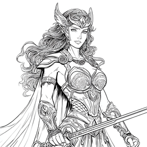 Freyja Norse Goddess V3 Vinyl Car Decal Sticker – Waterproof & UV-Resistant 6.826666666666667"